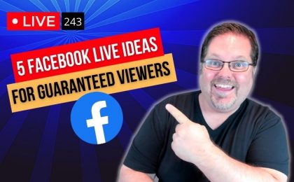 Facebook live ideas