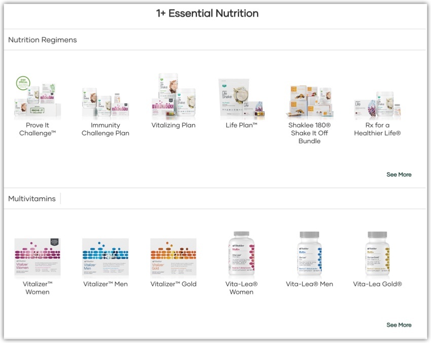 Shaklee Products